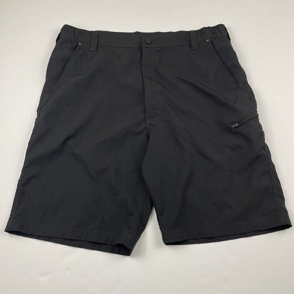 Wrangler ATG Cargo Shorts Men’s 36 Black Performance Outdoor Hike Poly Light